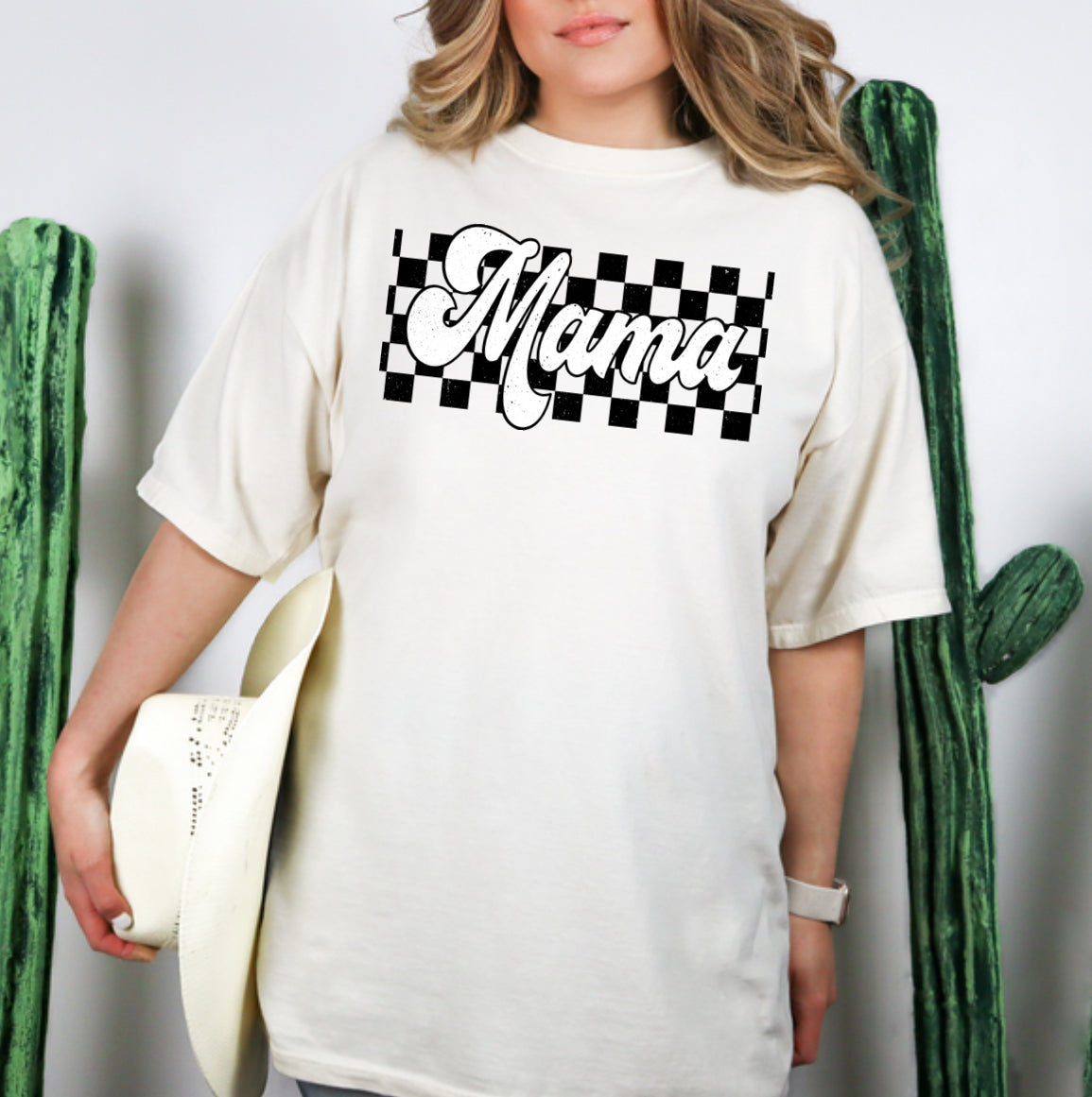 Mama Checkered - Tee