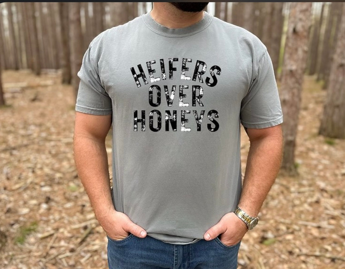 Heifers Over Honeys - Adult T-Shirt