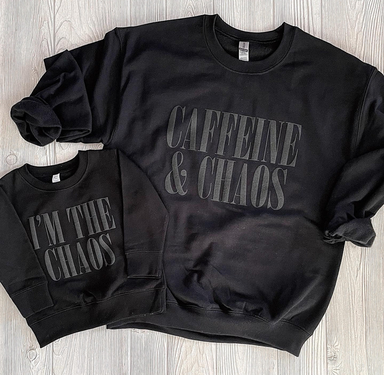 Caffeine & Chaos - Adult Crewneck