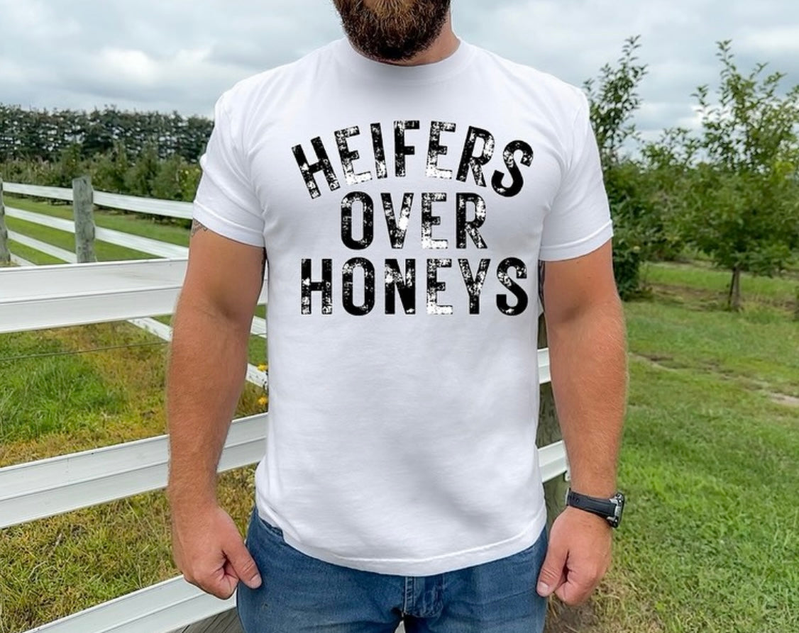 Heifers Over Honeys - Adult T-Shirt