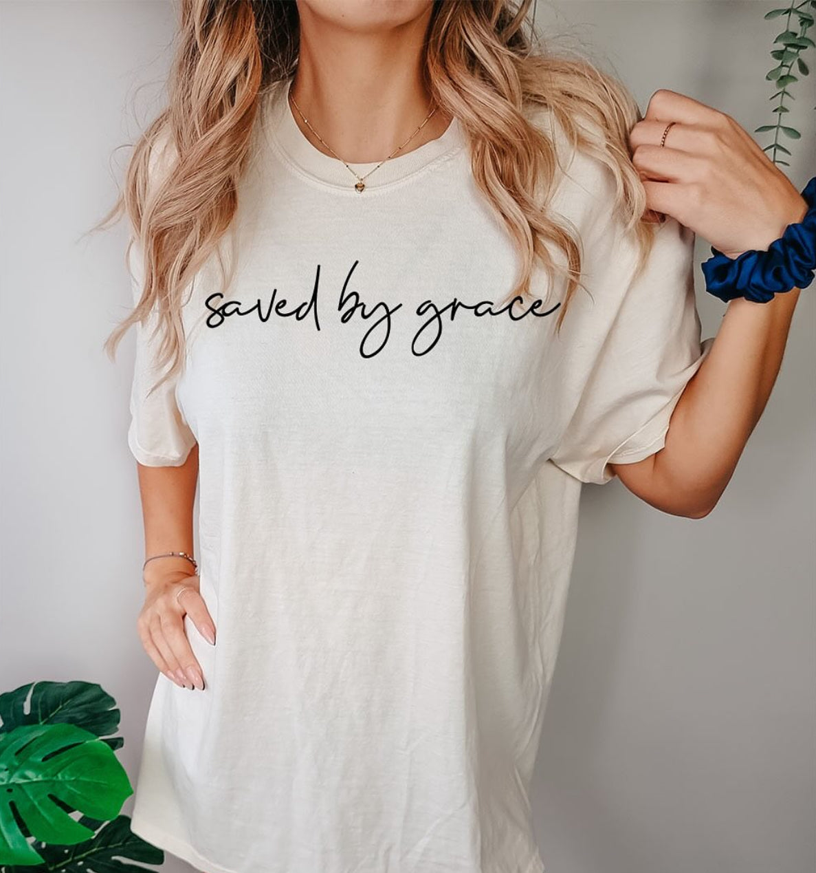 Saved By Grace - Adult T-Shirt