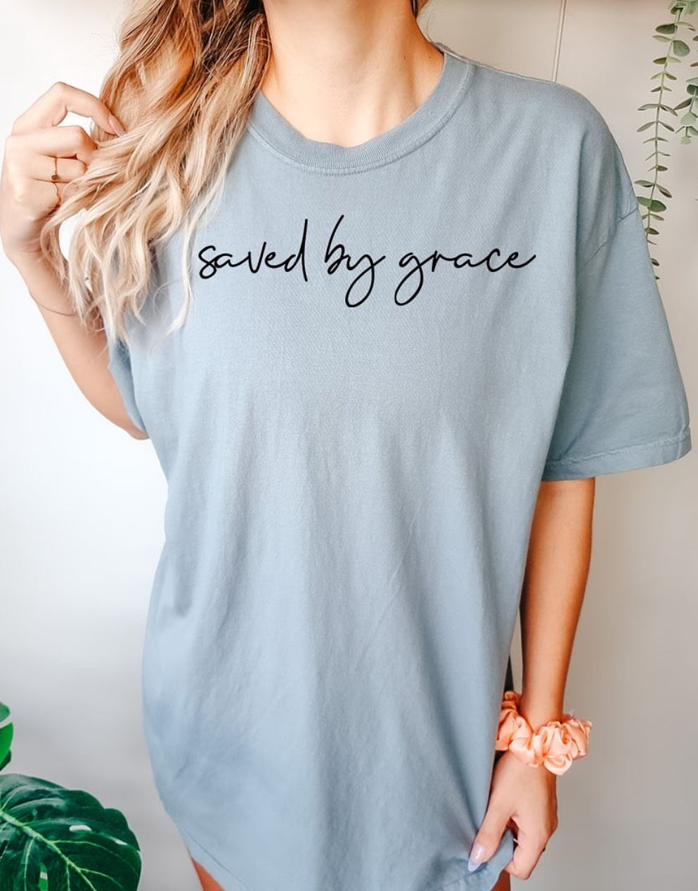 Saved By Grace - Adult T-Shirt